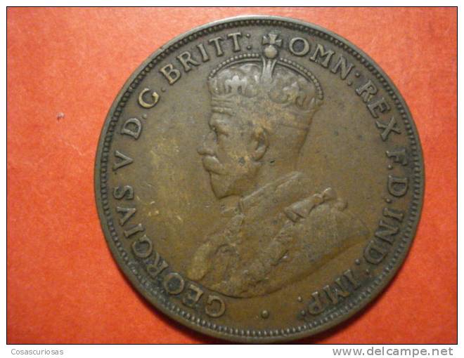 914  AUSTRALIA   ONE  PENNY       AÑO / YEAR  1916   VF- - Penny