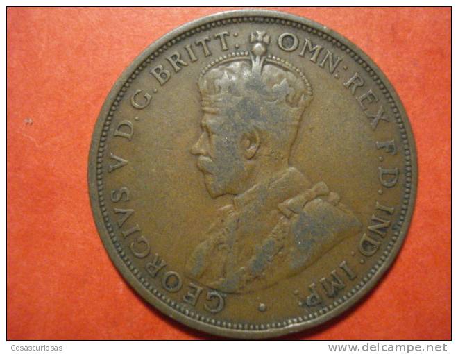 916  AUSTRALIA   ONE  PENNY       AÑO / YEAR  1913   VF- - Penny