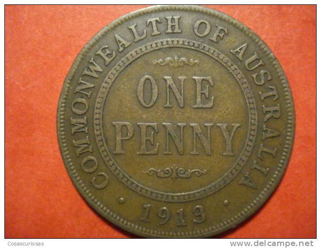 918  AUSTRALIA   ONE  PENNY       AÑO / YEAR  1913   VF- - Penny