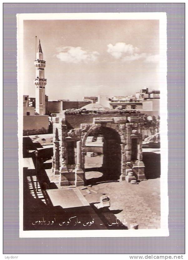 RP - Tripoli - The Arch Of Marcus Aurelius - Mini-Card  6cm X 9cm - Libya