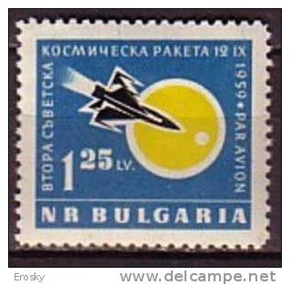 L1624 - BULGARIE BULGARIA AERIENNE Yv N°78 ** ESPACE SPACE - Poste Aérienne