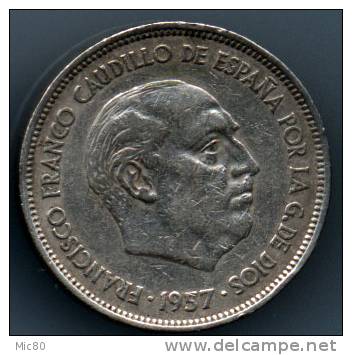 Espagne 25 Pesetas 1957 (59) Ttb+ - 25 Pesetas