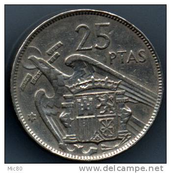 Espagne 25 Pesetas 1957 (59) Ttb+ - 25 Peseta