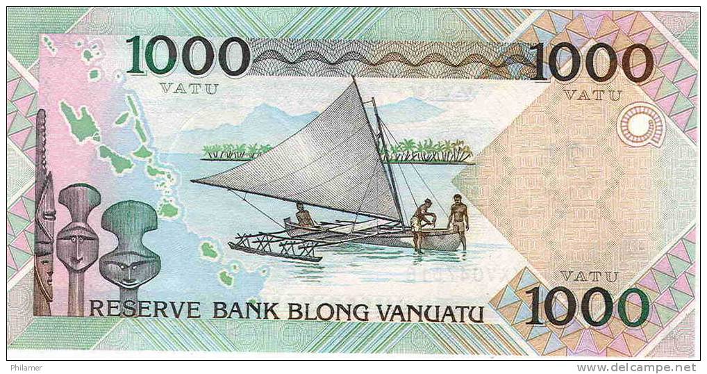 Vanuatu (ex Hebrides) Billet Note Monnaie 1000 Vatu, Version C 25 Anniversaire Independance 2005, 3 Consecutif Neuf UNC - Vanuatu