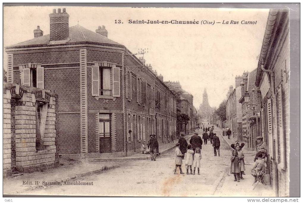 60 --- Saint - Just - En - Chaussee  ....  La Rue Carnot - Saint Just En Chaussee