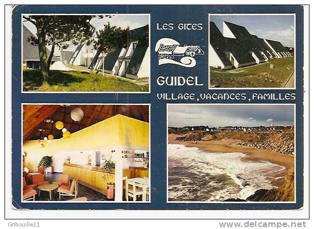 GUIDEL - PLAGE   -  ** 5 VUES V.V.F.  LES GITES **   -    Editeur :JOS De CHATEAULIN (29)  N°R.991 - Guidel