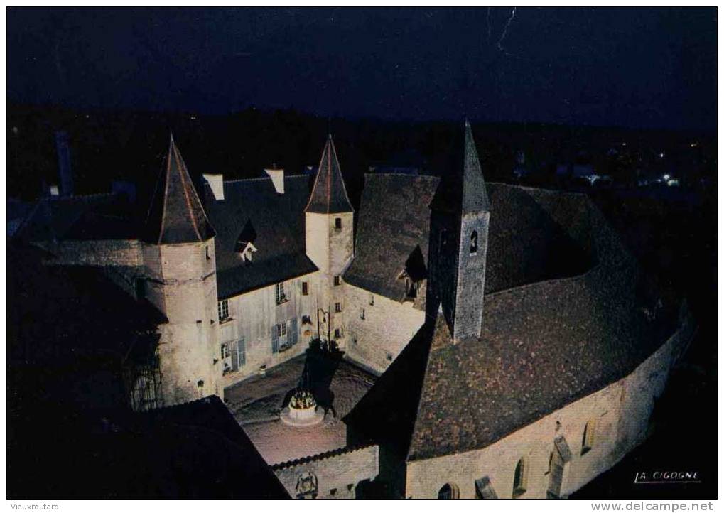 CPSM. CHARLIEU. ABBAYE BENEDICTINE VUE D'ENSEMBLE. DATEE 1984. FLAME. - Charlieu