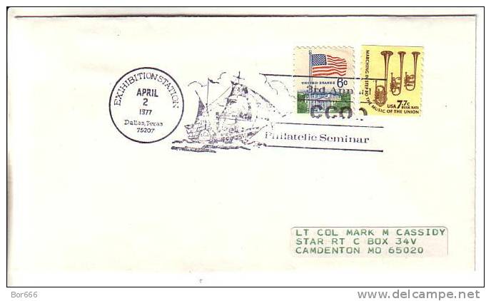 USA Special Cancel Cover - 3rd CCOD Philatelic Seminar 1977 - Dallas - Texas - Event Covers