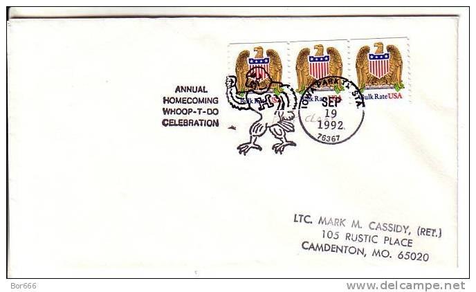 USA Special Cancel Cover - Annual Homecoming Whoop-T-Do Celebration 1992 - Sobres De Eventos