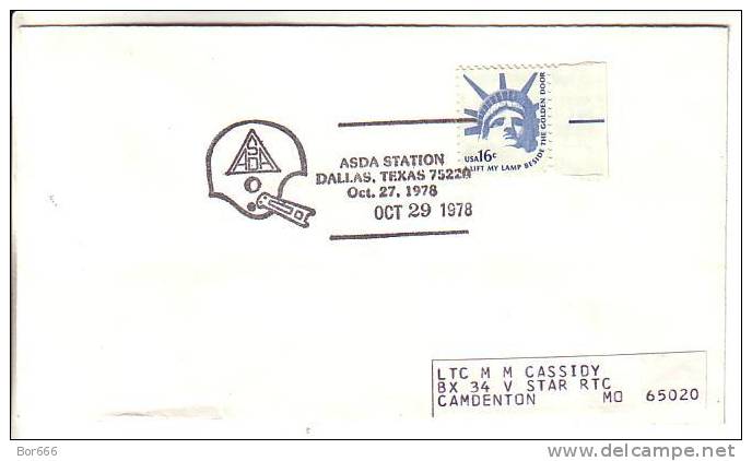 USA Special Cancel Cover - AUSTEX Station - Austin 1978 - Event Covers