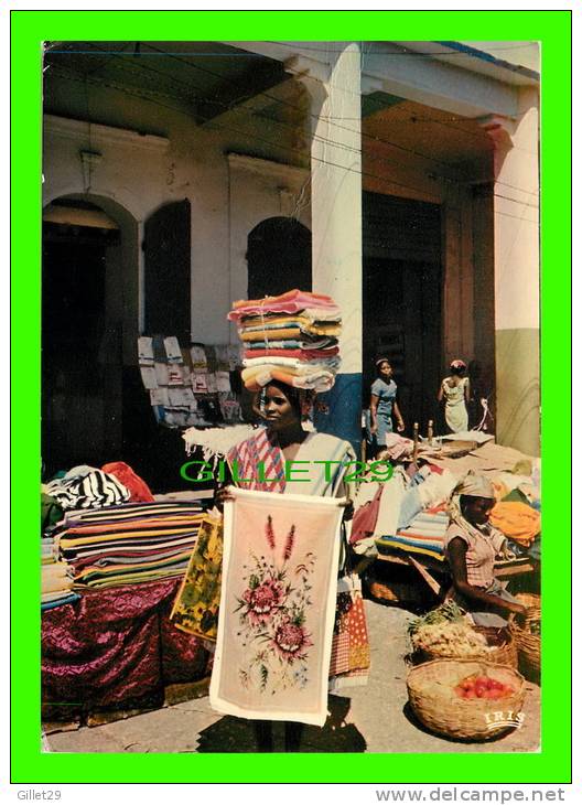 HAITI - PORT-AU-PRINCE - SCÈNE DU MARCHÉ - ANIMÉE - IRIS - CIRCULÉE EN 1984 - No 6585 - - Haïti