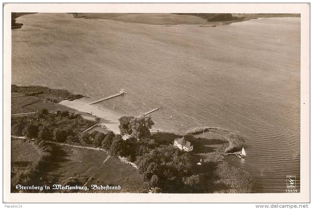 D - MVP - Sternberg In Mecklenburg - Badestrand - Fliegeraufnahme, Klinke & Co N° 15039 - Foto-Karte - Sternberg