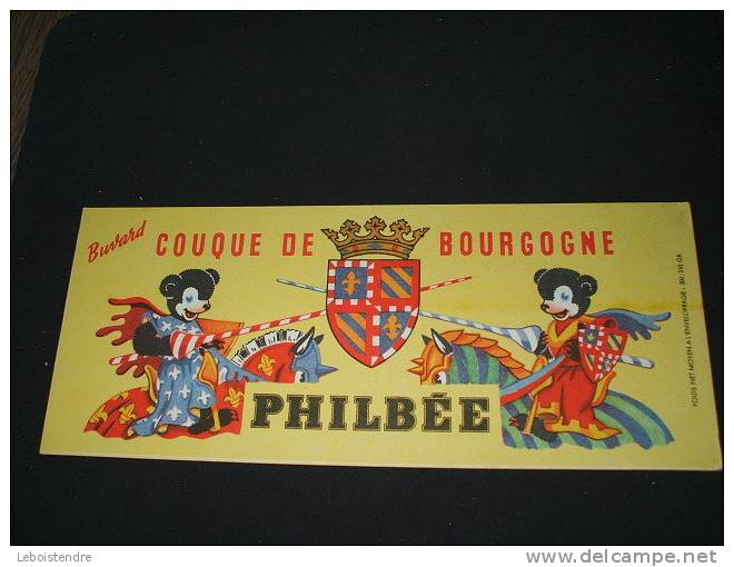 BUVARD:COUQUE DE BOURGOGNE PHILBEE1-TAILLE :20.7 CMX 8.5CM - Honigkuchen-Lebkuchen