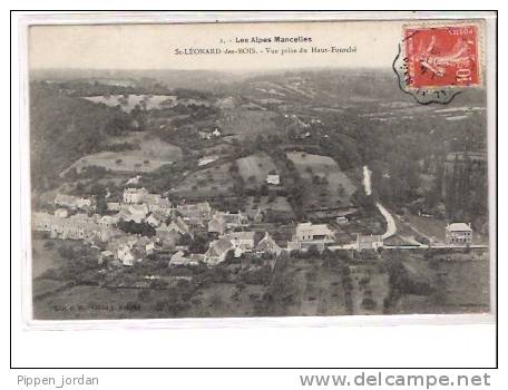 72 SAINT LEONARD DES BOIS * Vue Prise Du Haut-Fourché * 1908 - Saint Leonard Des Bois