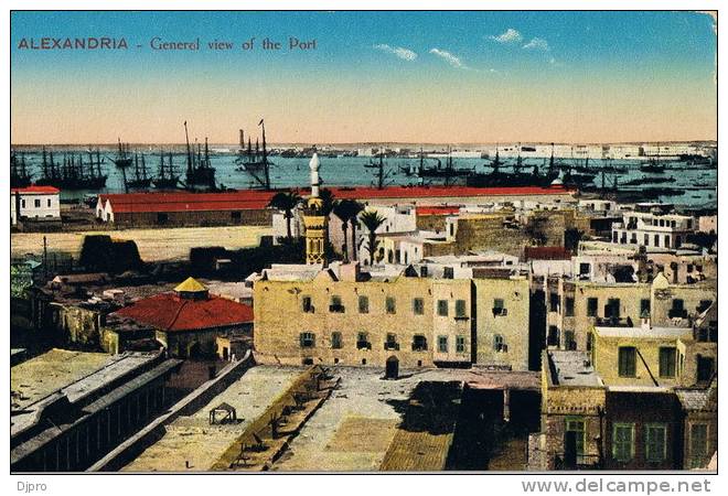 ALEXANDRIA  General View Of The Port Serie 650 - Port