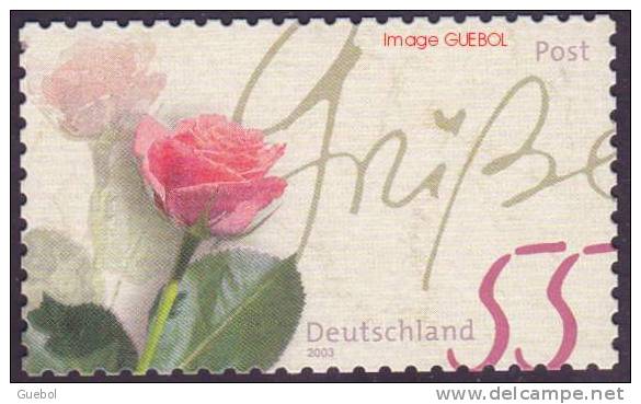 Allemagne Végétaux Fleur N° 2240 ** (Autoadhésif) - Rose Et Saluations - Roses