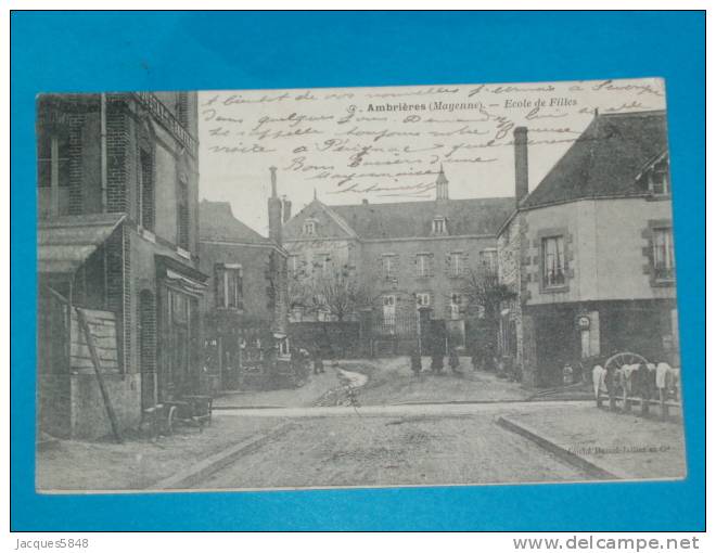 53) Ambrières - L'ecole De Filles  - Année 1904  -  EDIT   Hamel - Ambrieres Les Vallees