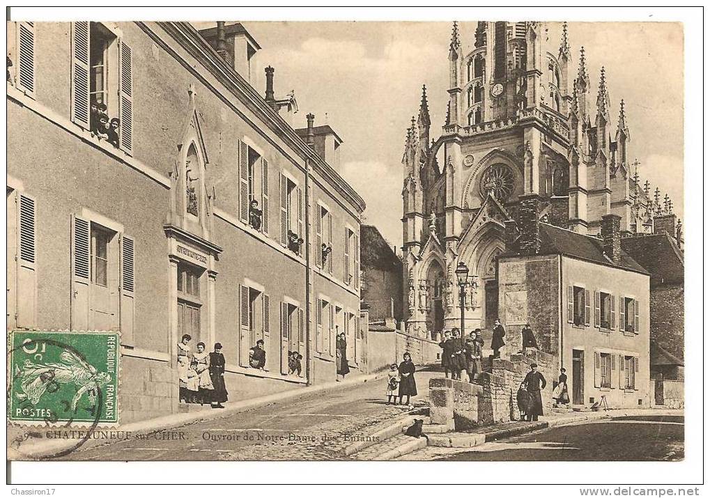 18 - CHATEAUNEUF-sur-CHER -  Ouvroir De Notre-Dame Des Enfants - Animée - Aubigny Sur Nere