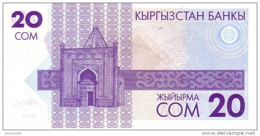 KIRGHIZISTAN    20 Som  Non Daté (1993)   Pick 6    ***** BILLET  NEUF  ***** - Kirghizistan