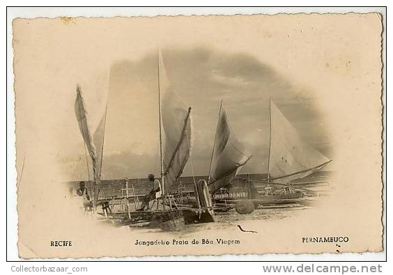 BRASIL POSTCARD POSTAL Wind Surf Sport Ca1900 Recife Pernambuco Jongadeiro Praia  W6-1647 - Recife