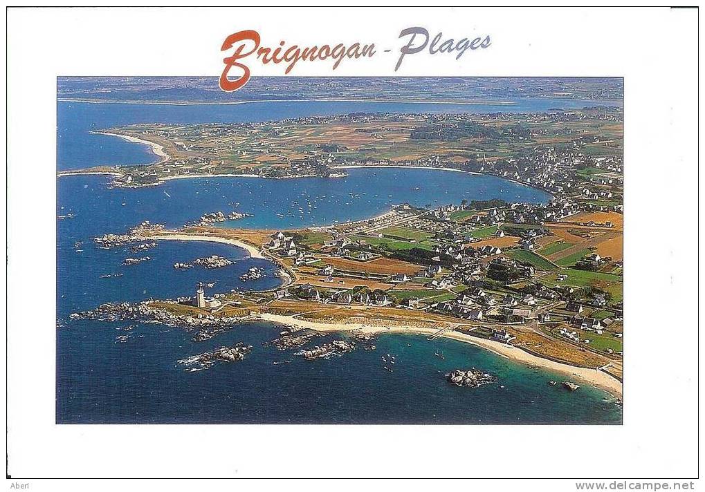 155 BRIGNOGAN PLAGES - FINISTERE - 29 - Vue Générale Des Plages Et De L'anse - Brignogan-Plage