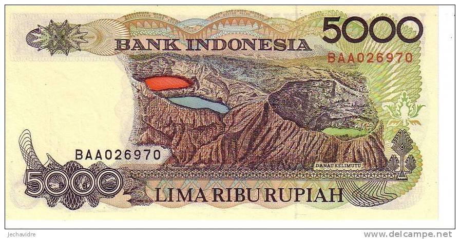 INDONESIE   5 000 Rupiah   Emission De 1992   Pick 130a     ***** BILLET  NEUF ***** - Indonesia