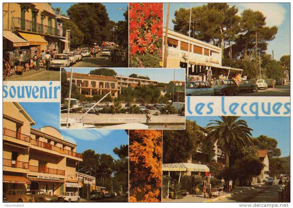 CPSM.  ST CYR. LES LECQUES. CENTRE VILLE DES LECQUES. - Saint-Cyr-sur-Mer