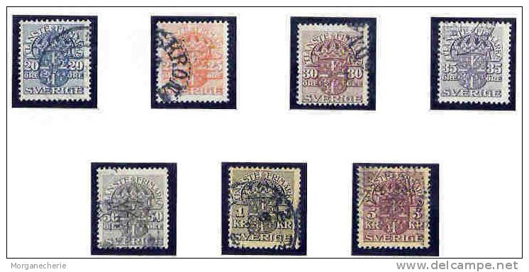 SVERIGE, 1910-19 LOT SERVICE DIENSTMARKEN - Dienstzegels