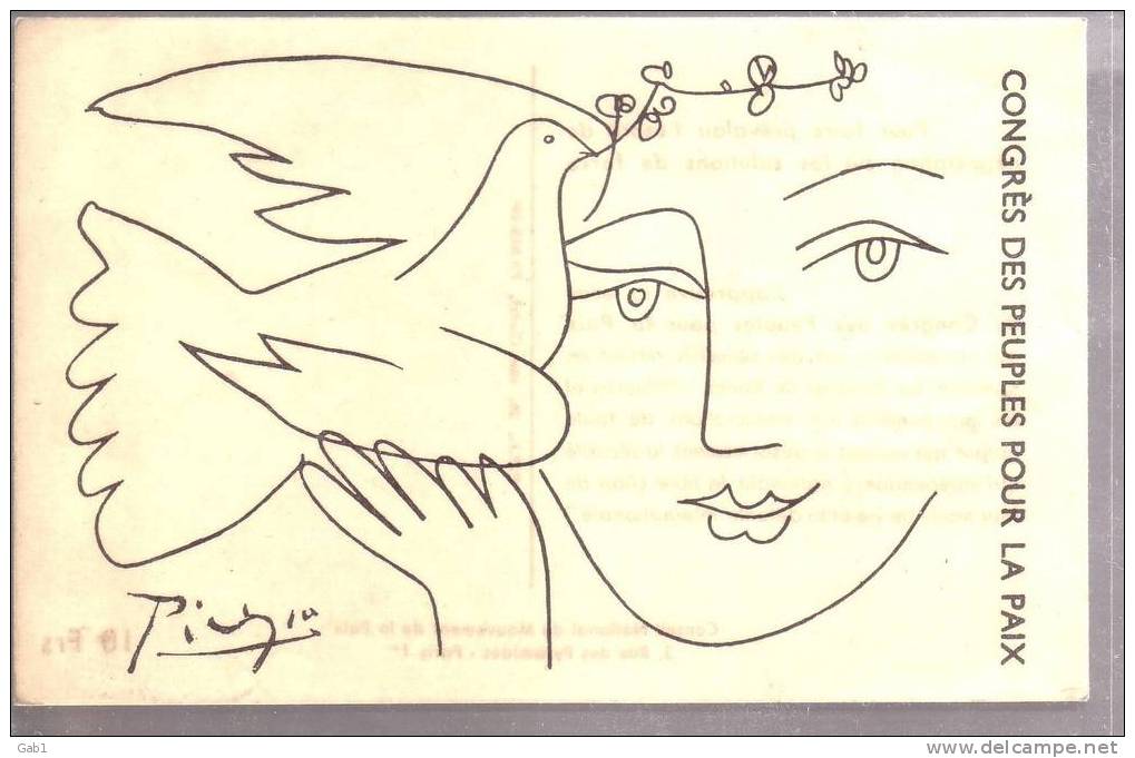 Picasso --- Congres Des Peuples Pour La Paix - Picasso