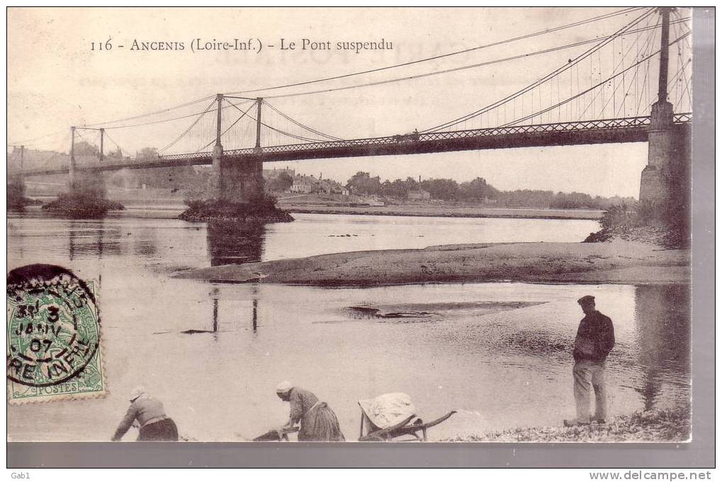 44 --- Ancenis .... LE PONT SUSPENDU - Ancenis