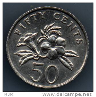 Singapour 50 Cents 1987 Sup/spl - Singapur