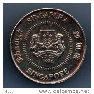 Singapour 10 Cents 1986 Sup - Singapore