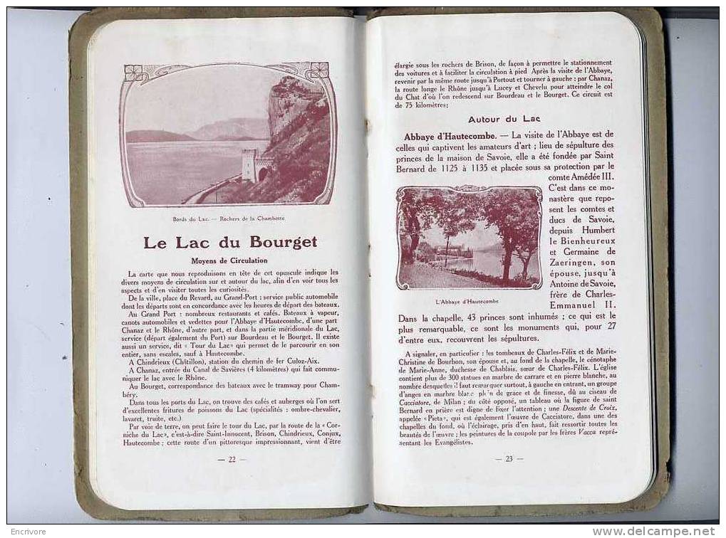 Brochure AIX LES BAINS Texte Et Photos - Commité D'initiative - 1922 - Alpes - Pays-de-Savoie