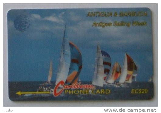 SAILING WEEK  ( Antigua And Barbuda  - Code 7CATB.../C ) Sail Boat Voile Segeln Veleggiare Buque Cingler Voilier Velero - Antigua U. Barbuda