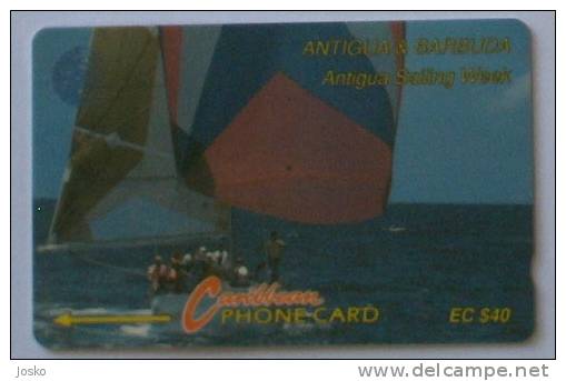 SAILING WEEK  ( Antigua And Barbuda  - Code 13CATC.../B ) Sail Boat Voile Segeln Veleggiare Buque Cingler Voilier Velero - Antigua Et Barbuda