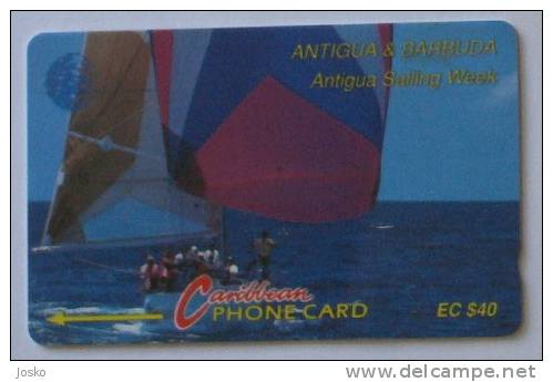 SAILING WEEK  ( Antigua And Barbuda  - Code 13CATC.../C ) Sail Boat Voile Segeln Veleggiare Buque Cingler Voilier Velero - Antigua Et Barbuda