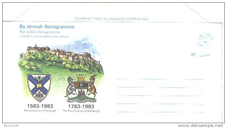 Großbritannien / United Kingdom - Aerogramme Ungebraucht / Mint (r042) - Stamped Stationery, Airletters & Aerogrammes