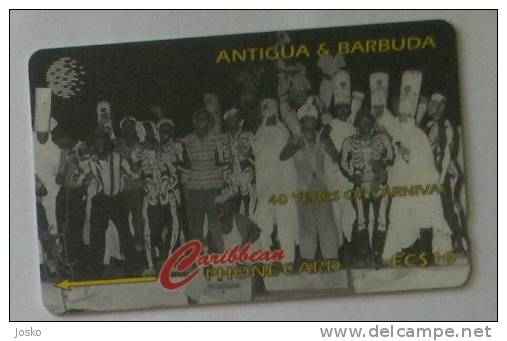 40. YEARS OF CARNIVAL  ( Antigua And Barbuda  - 181CATA.../B ) *** Carnaval - Karneval - Carnevale * Skelli Hoppers ... - Antigua En Barbuda