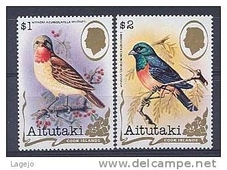 AITUTAKI 316/17 Oiseaux Du Pacifique - Aitutaki