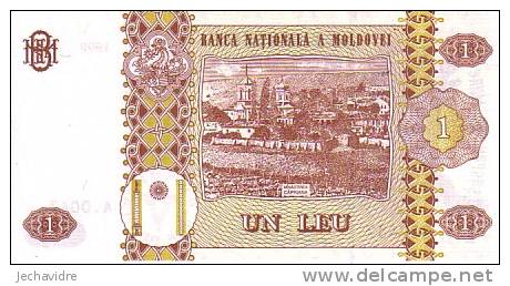 MOLDAVIE   1 Leu Daté De 1999   Pick 8    ***** BILLET  NEUF ***** - Moldova