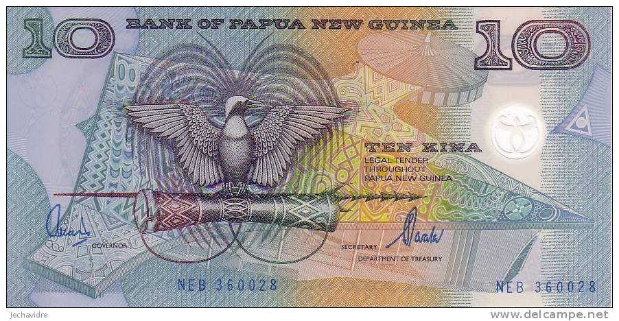 PAPOUASIE NOUVELLE GUINEE  10 Kina  Emission De 2000   Pick 26   Polymere  ***** BILLET  NEUF ***** - Papouasie-Nouvelle-Guinée