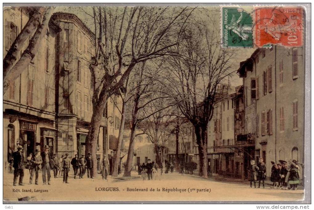 83 --- Lorgues ...  BOULEVARD DE LA REPUBLIQUE ..( 1er  PARTIE ) - Lorgues