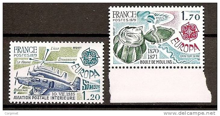 EUROPA-CEPT - FRANCE - 1979 -  Yvert # 2046/7 - ** MINT (NH) - 1979