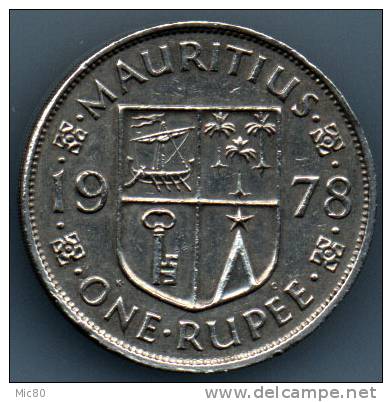 Ile Maurice (Mauritius) 1 Rupee 1978 Ttb - Mauricio