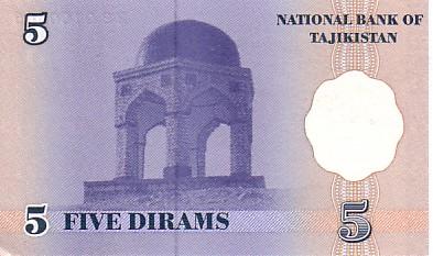 TADJIKISTAN    5 Dirams   Daté De 1999    Pick 11     *****BILLET  NEUF***** - Tajikistan