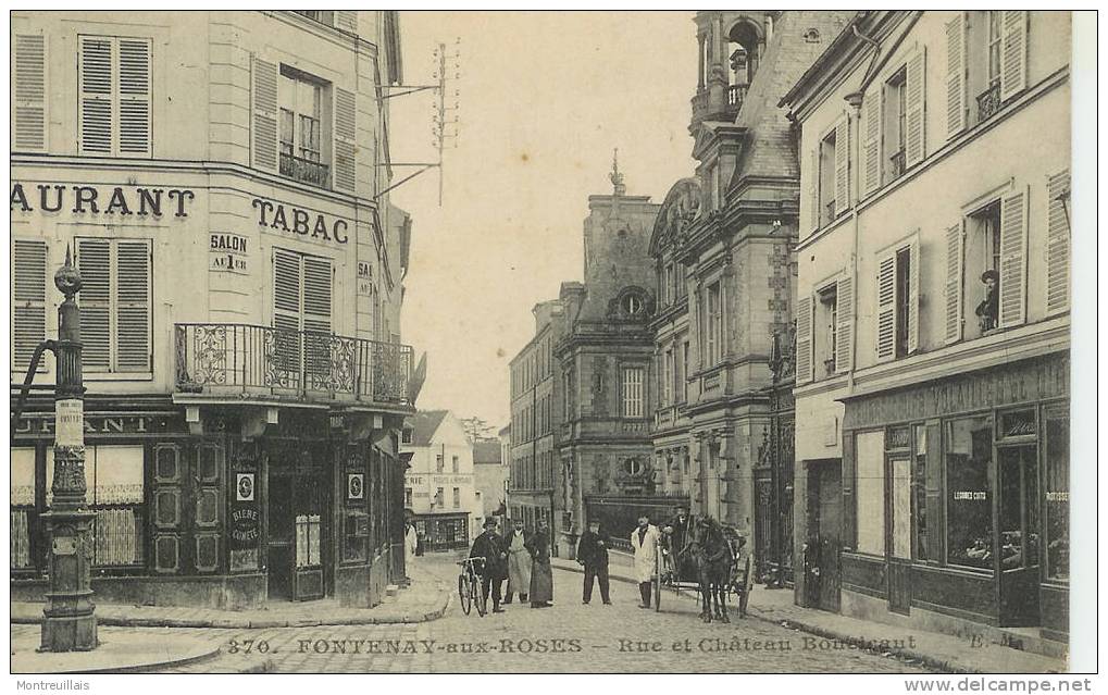 FONTENAY AUX ROSES, Rue Et Château Boucicaut,carte Neuve - Fontenay Aux Roses