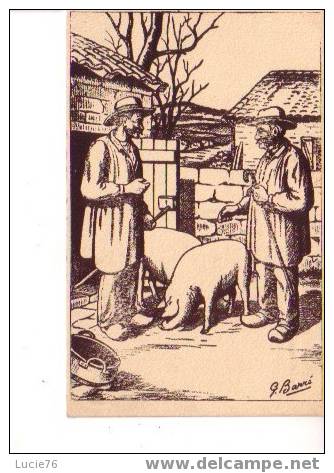 MARCHAND DE COCHONS   -   N° 732    - Série PAYSANS De FRANCE - Schweine