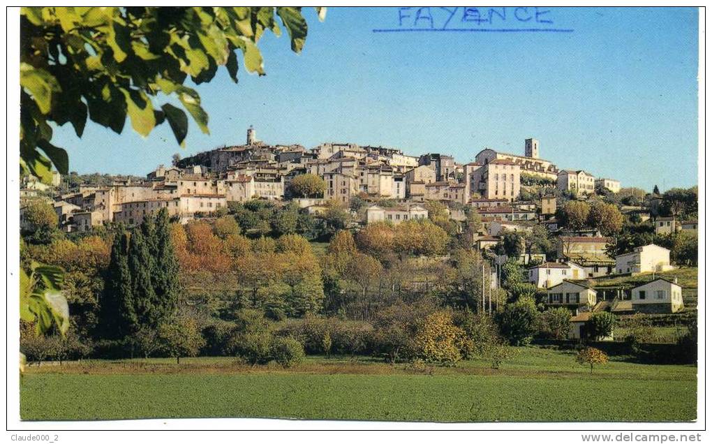 FAYENCE . Vue Générale En 1981    (A539) - Fayence