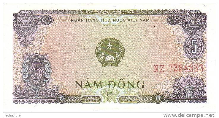 VIET-NAM   5 Dong  Daté De 1976   Pick 81b    ***** BILLET  NEUF ***** - Vietnam