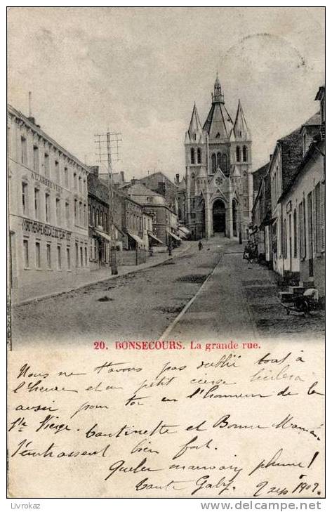 Belgique : Bonsecours, La Grande Rue - Péruwelz